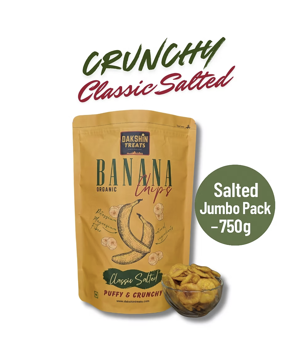 Classic Salted Banana Chips – 750g Jumbo Pack